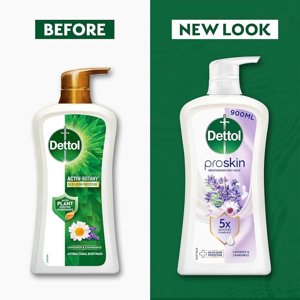 Dettol Body Wash / Shower Gel Bottle 900g - Activ Botany